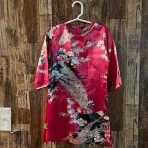 KOO Girls kimono red with embroidery size 4